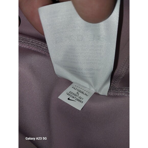 Nike Yoga Women's Dri-Fit High Rise 7/8 Yoga Pants Lavender XL - Picture 8 of 8